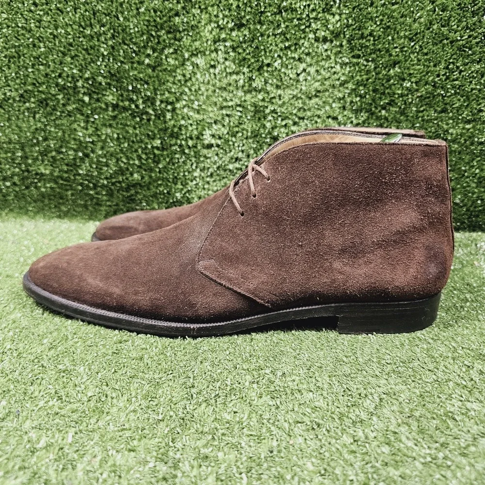Peluso Napoli Brown Suede Chukka Ankle Dress Boots Mens Size US 11